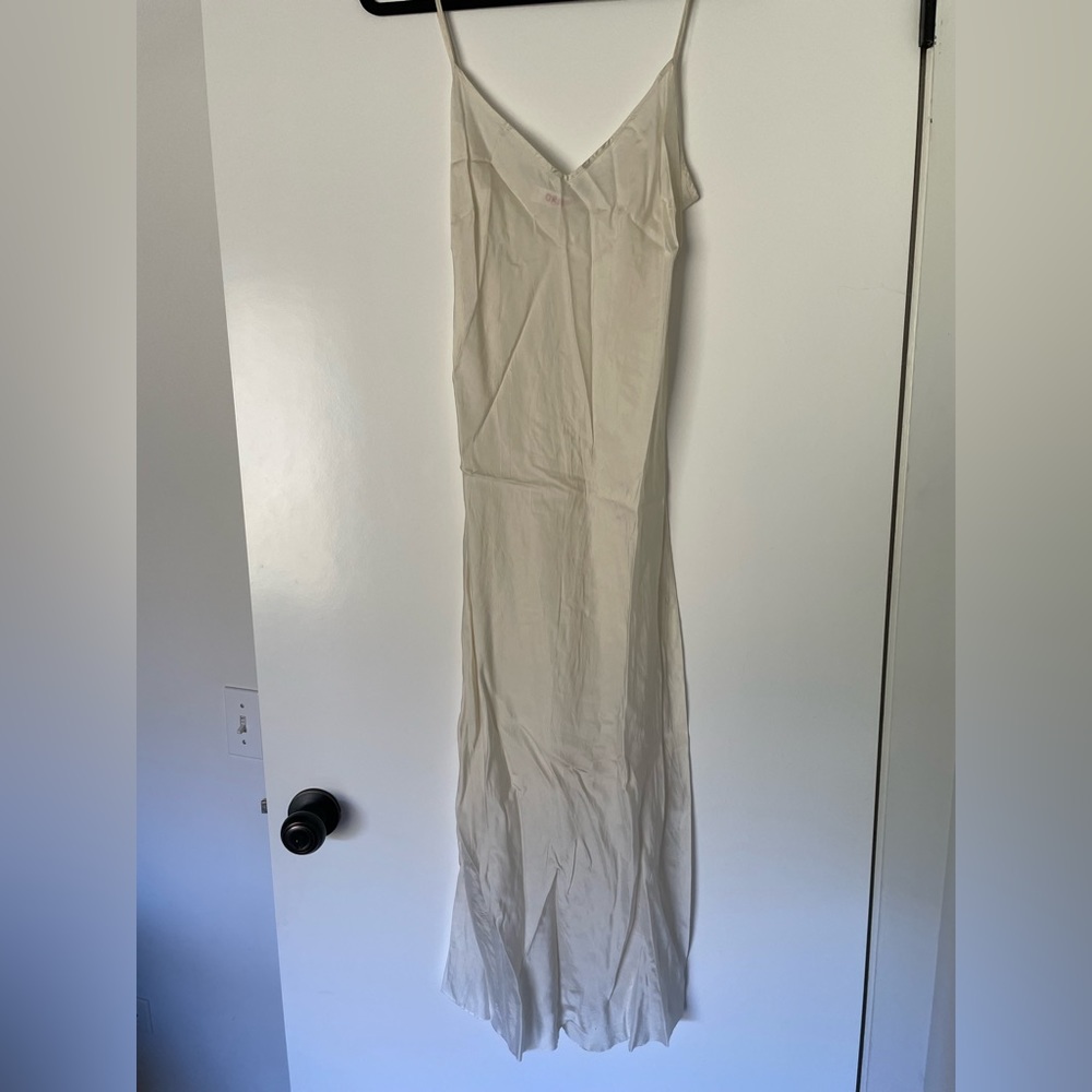 Bias Long Slip in Vintage White